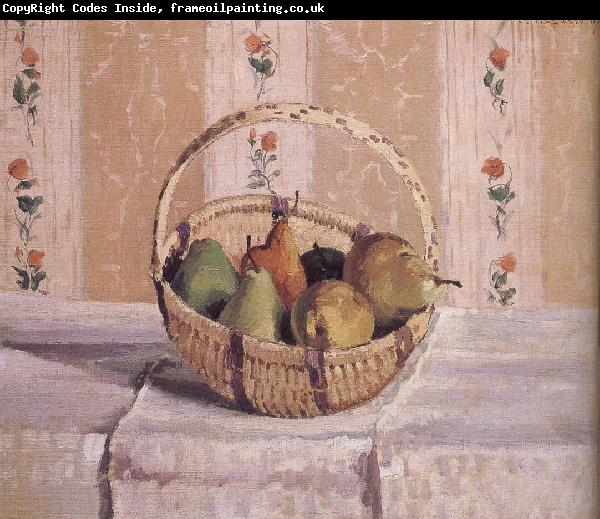 Camille Pissarro basket of apples and pears